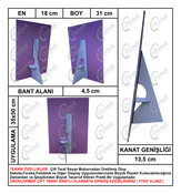  - 31 cm Karton Ayak Tek Kanatlı - Ayaklı Poster Tutucu 100 Adet