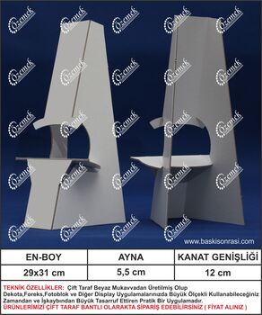 31 cm Karton Ayak - Ayaklı Poster Tutucu 1000 Adet
