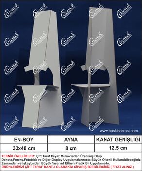 48 cm Karton Ayak - Ayaklı Poster Tutucu 100 Adet