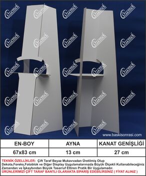 85 cm Karton Ayak - Ayaklı Poster Tutucu 250 Adet
