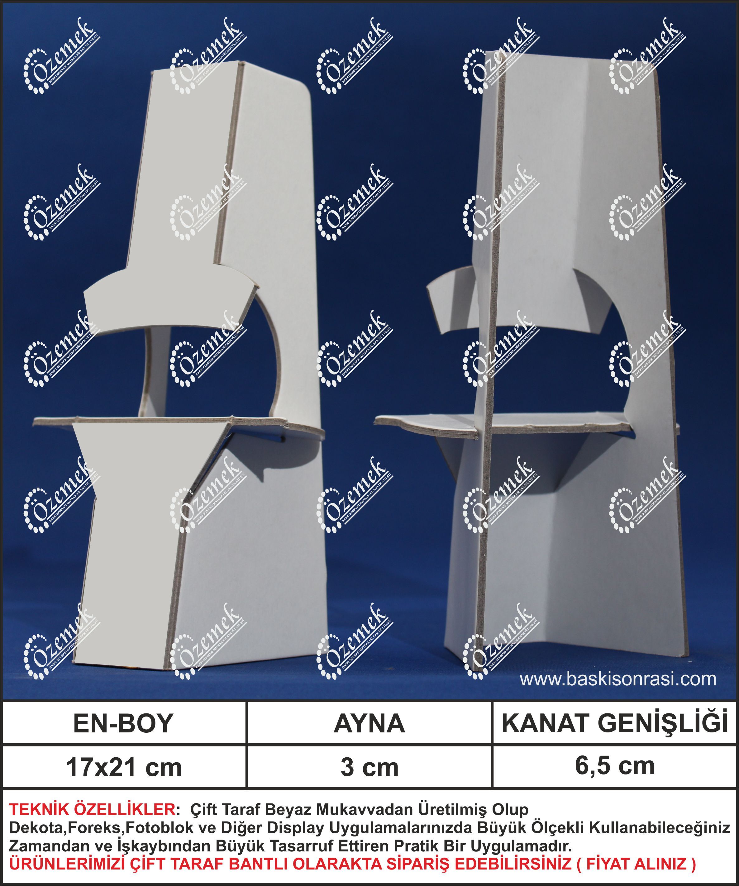 Ayaklı Karton Poster Tutucular